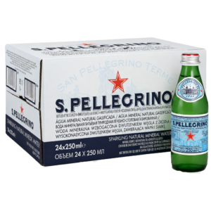 San Pellegrino Natural Sparkling Water Glass
